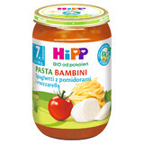 HiPP Bio Pasta Bambini Gericht, Spaghetti mit Tomaten und Mozzarella, nach 7 Monaten, 220 g