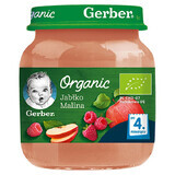 Gerber Organic, Dessert, mela e lampone, dopo 4 mesi, 125 g