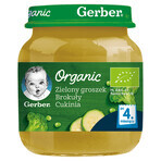 Gerber Organic Lunch, piselli verdi, broccoli, zucchine, dopo 4 mesi, 125 g