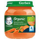 Gerber Organic Lunch, carota, patata dolce, dopo 4 mesi, 125 g