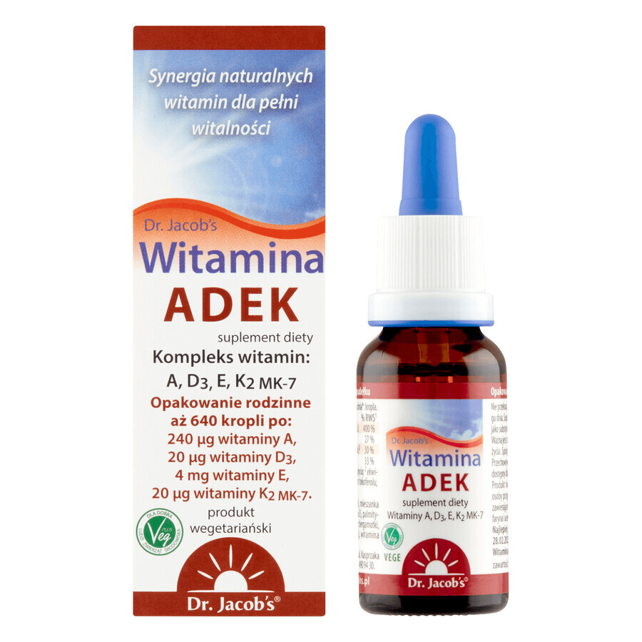 Dr. Jacob's Vitamin ADEK, drops, 20 ml