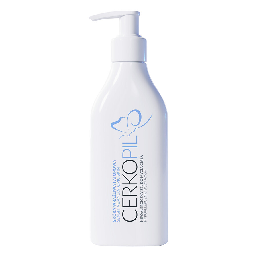 Cerkopil, hypoallergenic body wash gel, sensitive and atopic skin, 300 ml