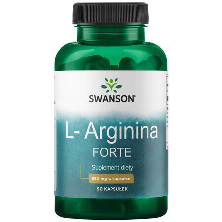 Swanson L-Arginina, L-Arginina 850 mg, 90 capsule