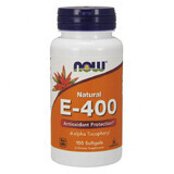 Now Foods Natural E-400, vitamina E, 100 capsule in gel