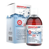 Aura Herbals, Argentum 200 Argento Colloidale 50 ppm, tonico, 500 ml