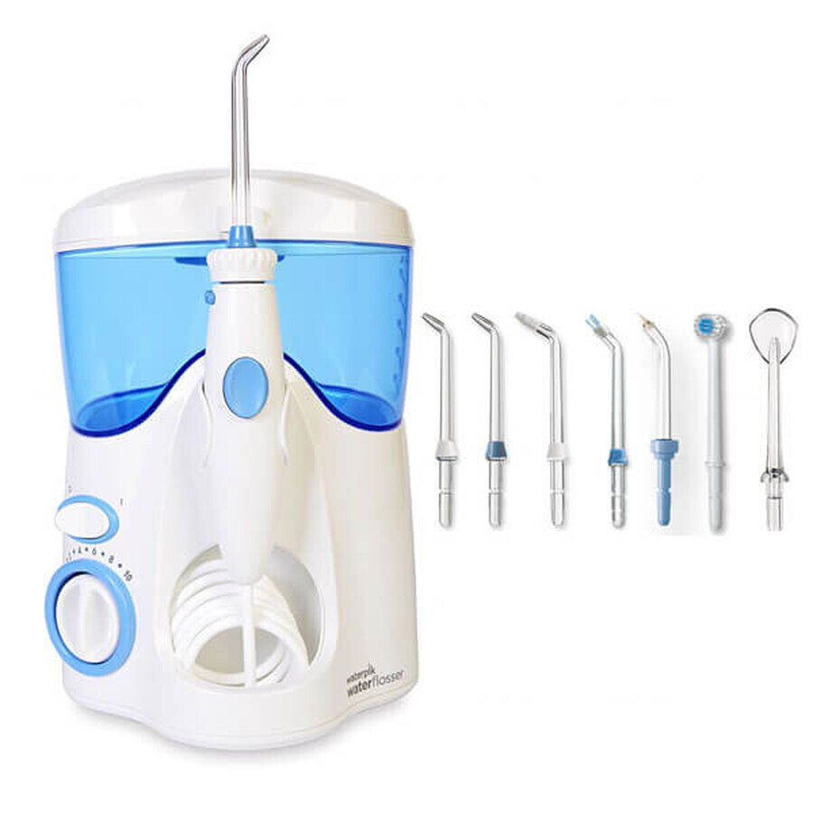 Waterpik WP100 E2 Ultra, irrigatore dentale, fisso, 7 manipoli