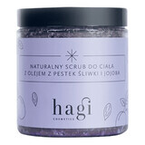 Hagi Cosmetics, natuurlijke scrub met pruimenpitolie en jojoba-olie, 300 g