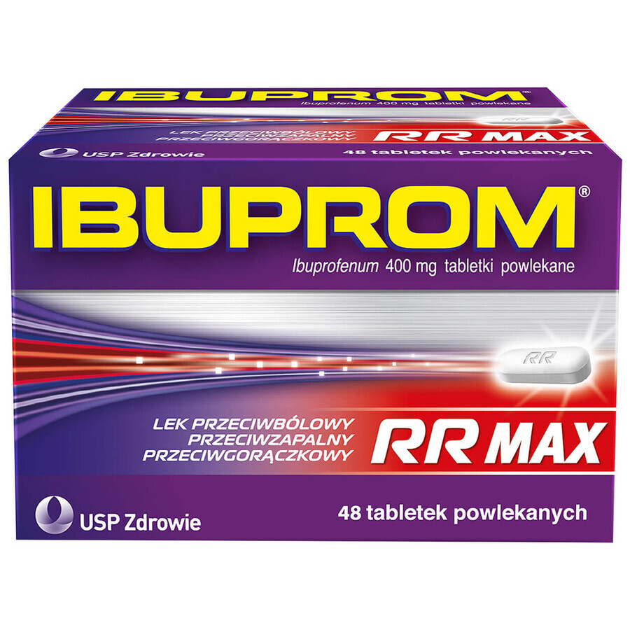 Ibuprom RR Max 400 mg, 48 comprimidos recubiertos