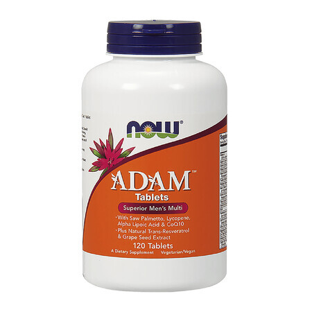 Now Foods Adam, multivitaminico per uomini, 120 compresse