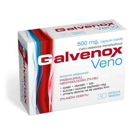 Galvenox Veno 500 mg, 30 cápsulas duras