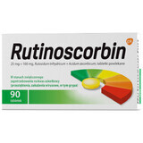 Rutinoscorbina 25 mg + 100 mg, 90 comprimidos recubiertos con película