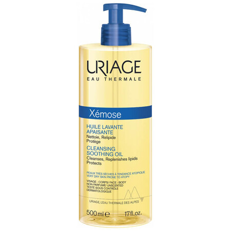 Uriage Xemose, olio per bagno e doccia, 500 ml