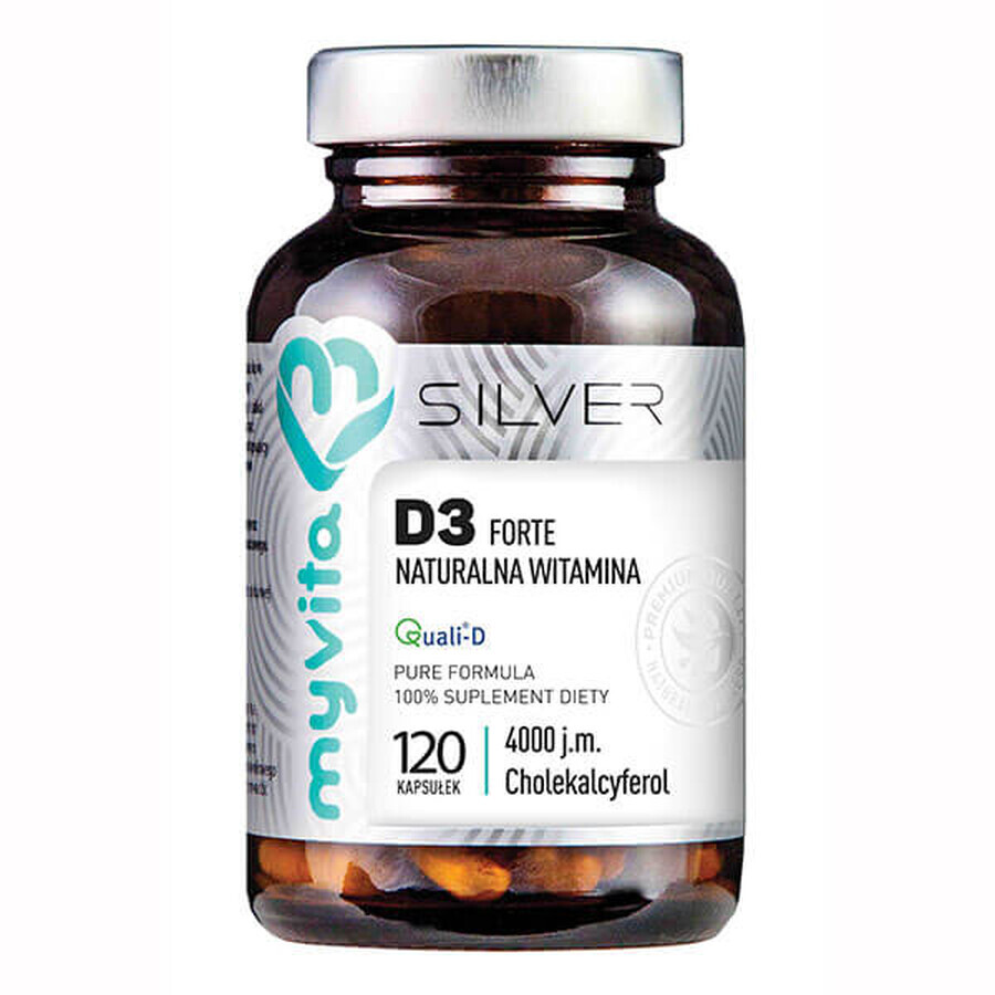 MyVita Silver Vitamina D3 4000 UI Forte, 120 cápsulas