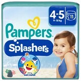 Pampers Splashers, swim diapers, size 4-5, 9-15 kg, 11 pcs