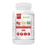 Wish Mg + Zn + B6 ZMA, magnesio, zinco, vitamina B6, 120 compresse