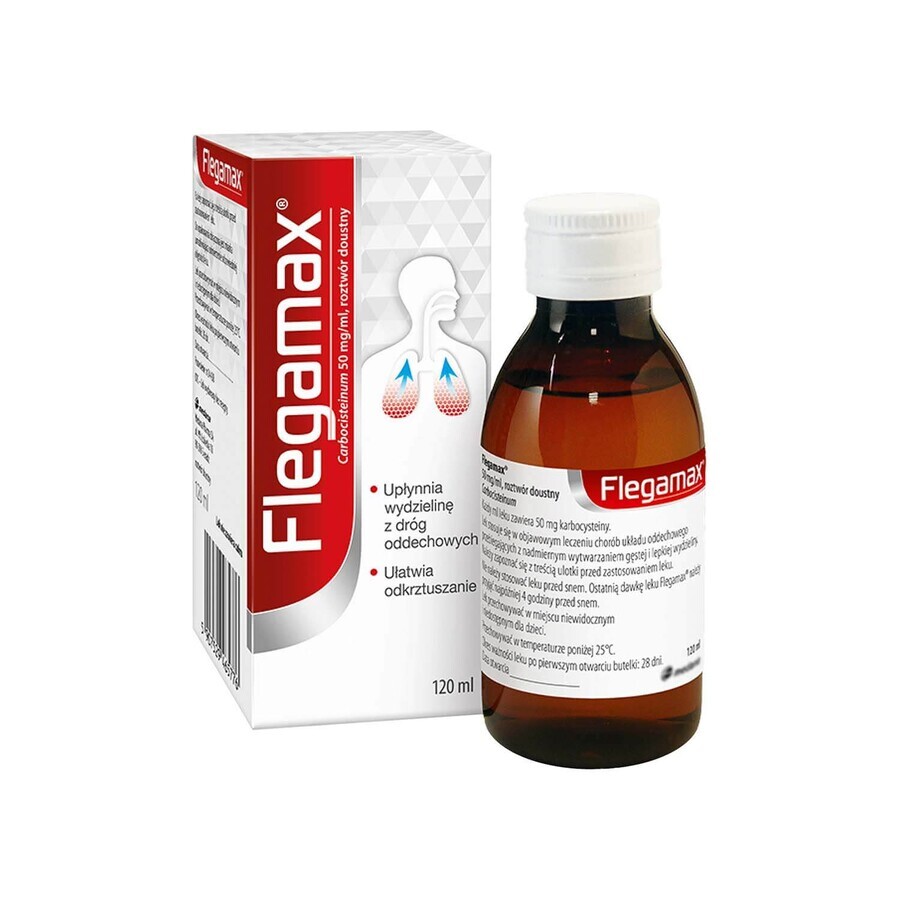 Flegamax 50 mg/ml, soluzione orale, 120 ml