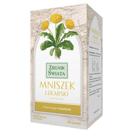 Herbapol Zielnik Świata Mniszek Lekarski, fixed brewing herbs, 2 gx 20 sachets