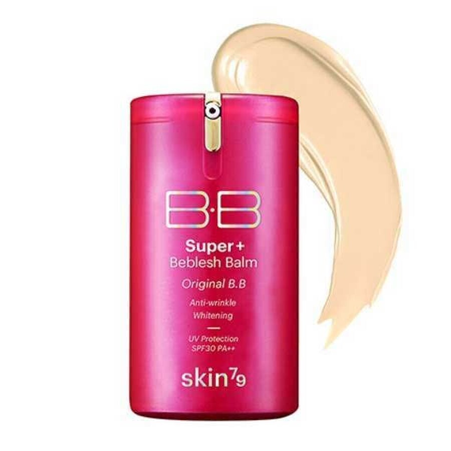 Skin79 BB Hot Pink Super+ Beblesh Balm, crema tonificante per il viso, SPF 30, 40 g