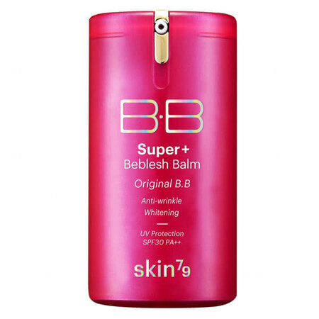 Skin79 BB Hot Pink Super+ Beblesh Balm, crema tonificante per il viso, SPF 30, 40 g