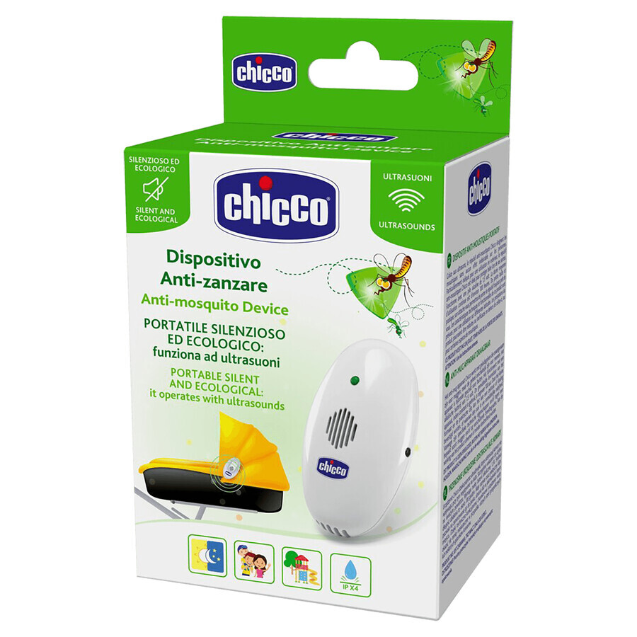 Chicco, repellente per zanzare a ultrasuoni, portatile