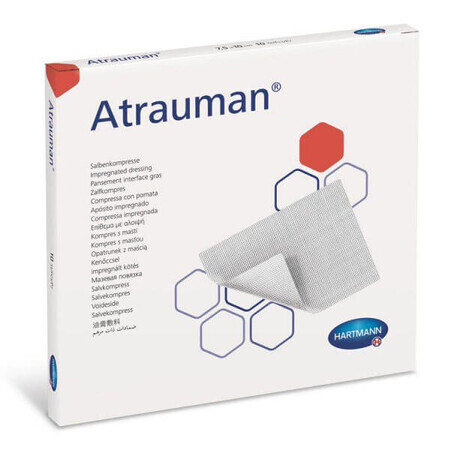 Atrauman, ointment dressing, sterile, 5 cm x 5 cm, 10 pieces