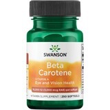 Swanson Beta Carotene 10000 UI, beta carotene, 250 capsule in gel