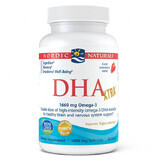 Nordic Naturals DHA Xtra, Omega-3 1660 mg, gusto fragola, 60 capsule