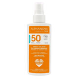 Alphanova Sun Bio, protezione solare spray, ipoallergenica, SPF 50, 125 g