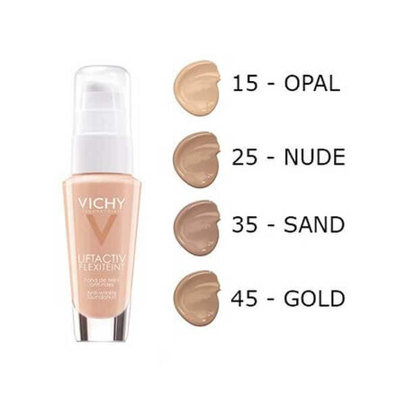 Vichy Liftactiv Flexiteint, rimpelverzachtende foundation, 35 Sand, 30 ml