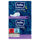 Bella Ideale, StayDrai serviettes hygiéniques avec ailettes, ultrafines, Nuit, 14 pcs