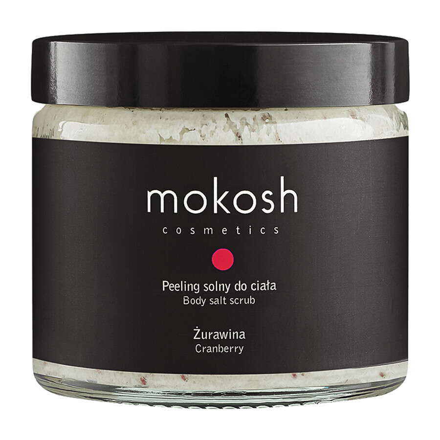 Mokosh, scrub corpo al sale, mirtillo rosso, 300 g