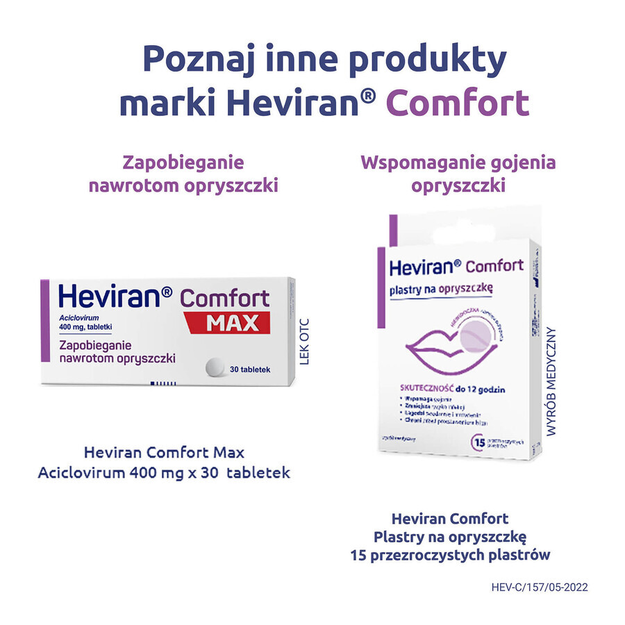 Heviran Comfort 200 mg, 25 comprimate