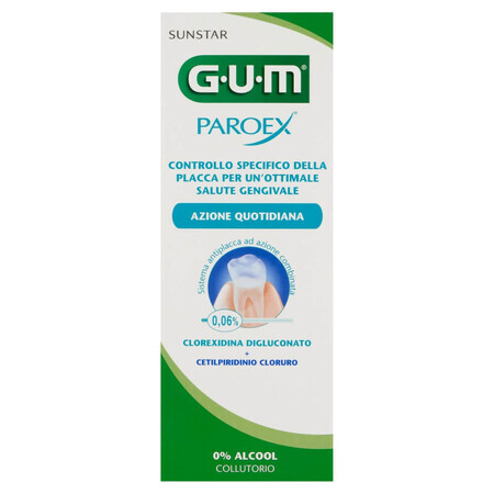 Sunstar Gum Paroex 0,06%, collutorio, cura quotidiana, 500 ml