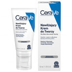 CeraVe, crema idratante con ceramidi per il viso, pelle normale e secca, 52 ml