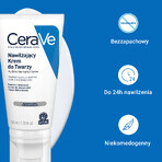 CeraVe, crema idratante con ceramidi per il viso, pelle normale e secca, 52 ml