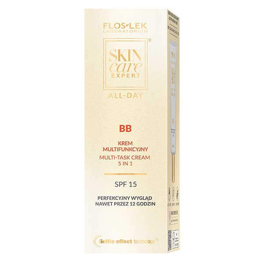 Flos-Lek Skin Care Expert BB, crema multifunzionale, 5in1, SPF 15, 50 ml