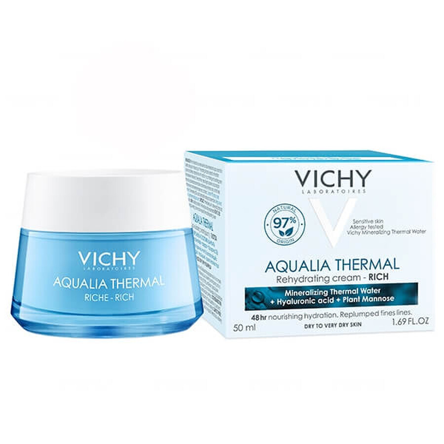 Vichy Aqualia Thermal, crema idratante ricca, 50 ml