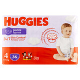 Pannolini HUGGIES, Jumbo, taglia 4, 9-14 kg, 36 pz.