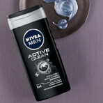 Nivea Men, 3 in 1 shower gel for face, body and hair, Active Clean, 250 ml