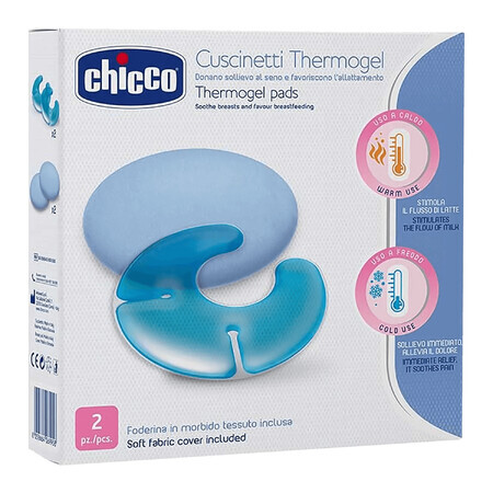 Chicco, gel borstkompressen, 2 stuks