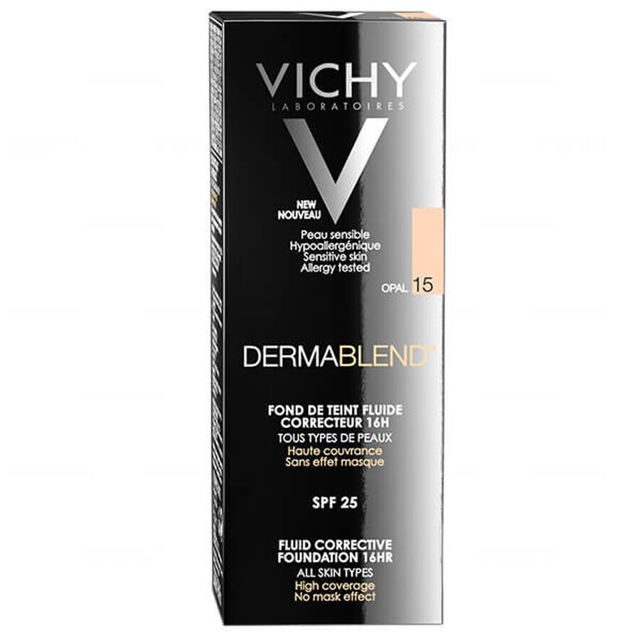 Vichy Dermablend, fluid corector, 15 Opal, 30 ml