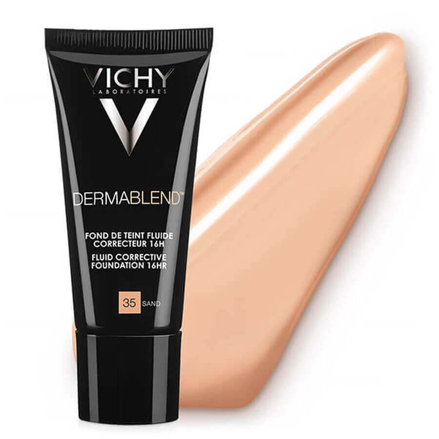 Vichy Dermablend, fluido correttivo a lunga durata, 35 Sand, 30 ml