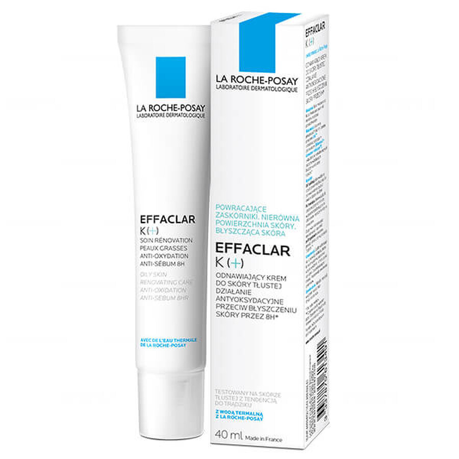 La Roche-Posay Effaclar K(+), renewal cream for oily skin, 40 ml