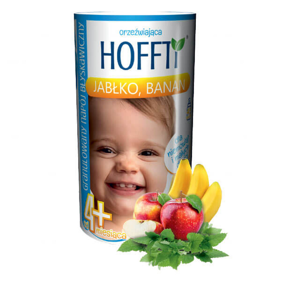 HOFFTI, bevanda granulare istantanea, mela, banana, da 4 mesi, 180 g