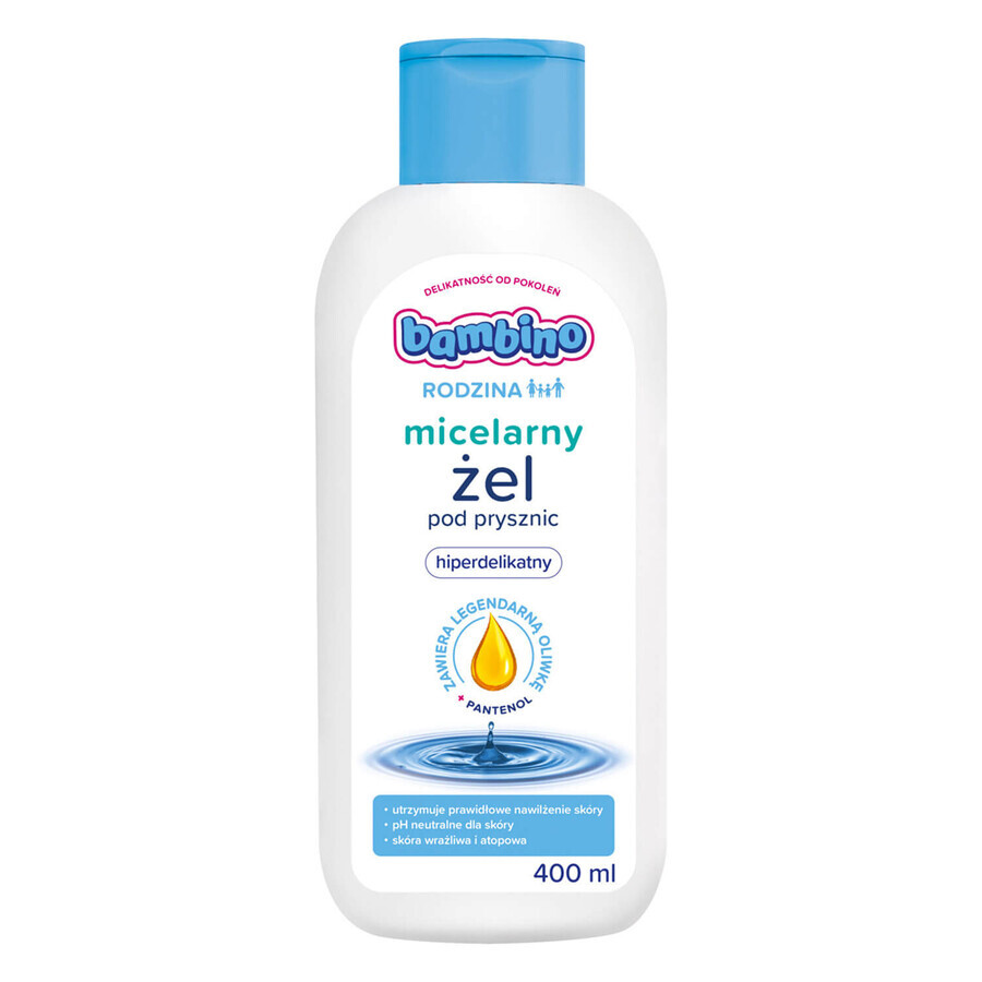 Bambino Family, gel doccia micellare, iper-delicato, da 3 anni, 400 ml