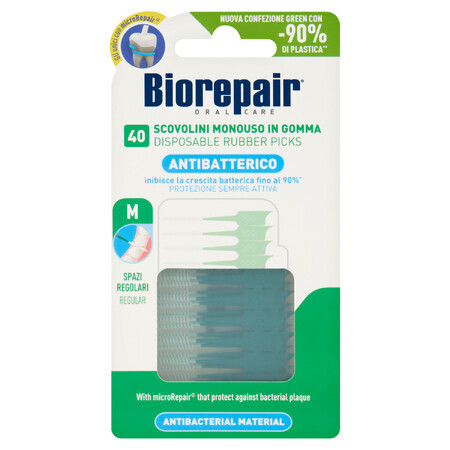 Biorepair, Interdental-Gummizahnstocher, Standard, 40 Stück