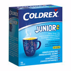 Coldrex Junior C 300 mg + 20 mg +5 mg, polvo para solución oral para niños de 6 a 12 años, sabor limón, 10 sobres