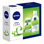 Nivea Urban Skin, Protection, crème de jour, 50 ml + Urban Skin, Detox, lotion micellaire 3en1, 400 ml