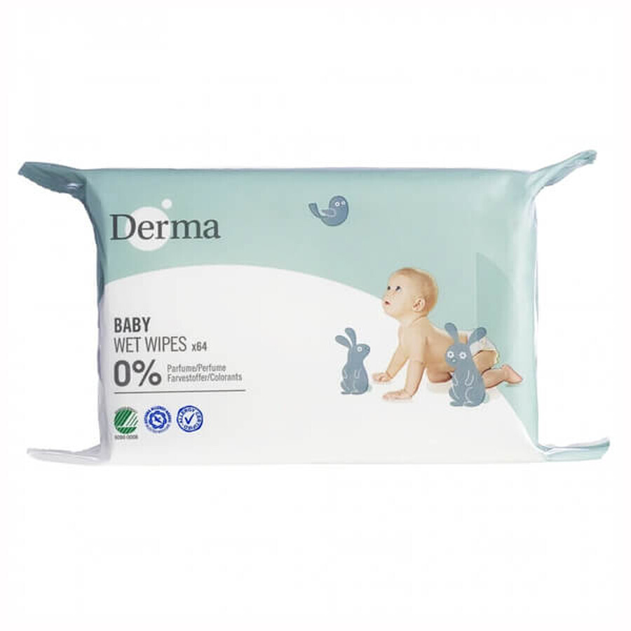 Derma Eco Baby, pomata lenitiva, 100 ml + crema curativa, 100 ml, + shampoo-sapone, 150 ml + salviette umidificate, 64 pezzi