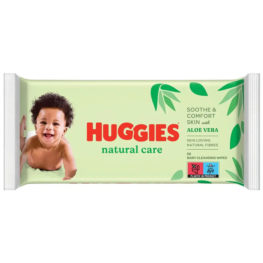 Huggies Natural Care, salviette umidificate, 3 x 56 pezzi